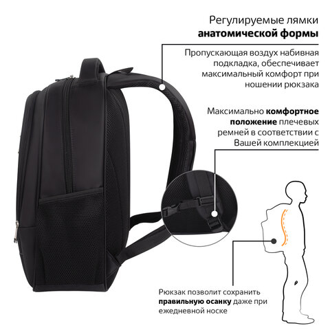diskont-line.ru Рюкзак BRAUBERG URBAN универсальный, с отделением для ноутбука, нагрудный ремешок, Impulse, 46х16х32 см, 229875