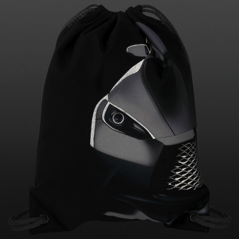 diskont-line.ru Мешок для обуви BRAUBERG PREMIUM, карман, подкладка, светоотражайка, 43х33 см, "Black car", 271623